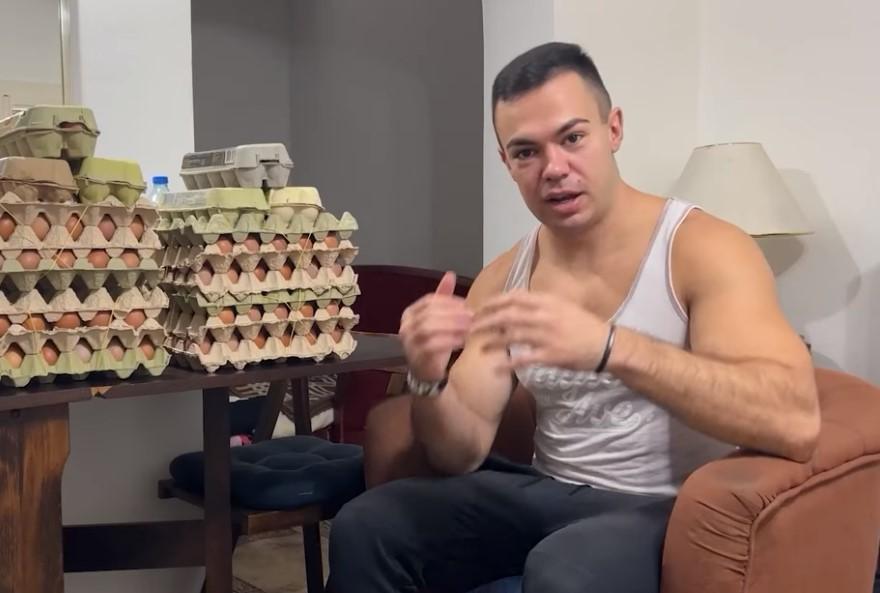 Fitness stručnjak Nikola Vejnović: Pojeo 300 jaja za 10 dana i objavio nalaze krvne slike