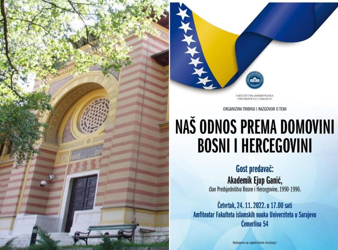 Fakultet islamskih nauka organizira tribinu o temi "Naš odnos prema domovini Bosni i Hercegovini"