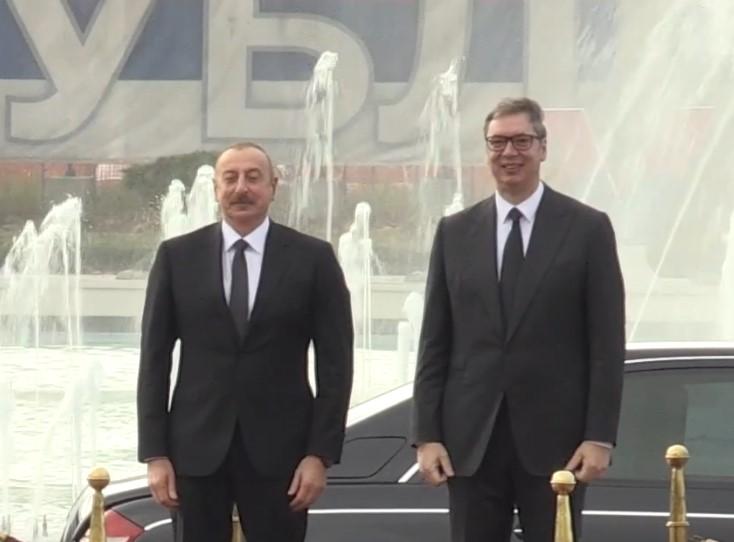 Sastankom s Vučićem predsjednik Azerbejdžana Alijev započeo zvaničnu posjetu Srbiji
