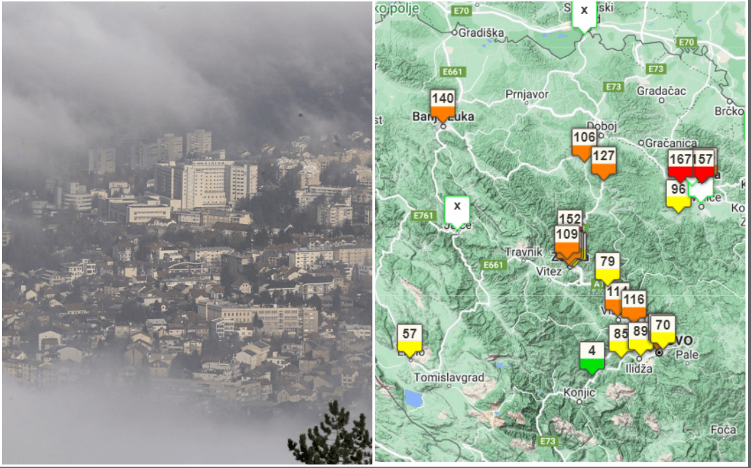 Građani širom BiH guše se u smogu: Najgora situacija u Lukavcu i Tuzli