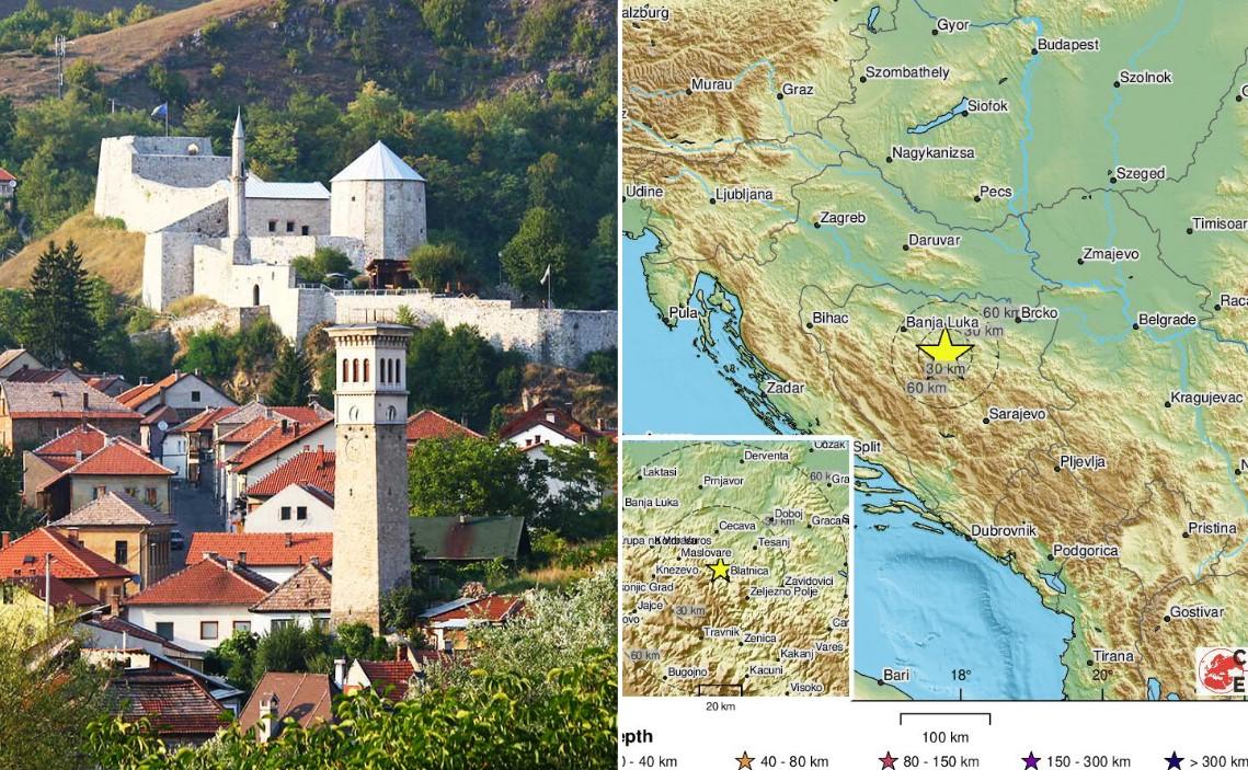 Zemljotres se osjetio u Travniku i okolini - Avaz