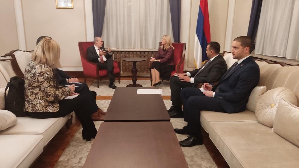 Željka Cvijanović se sastala s ambasadorom Grčke Dimitrisom Papandreuom