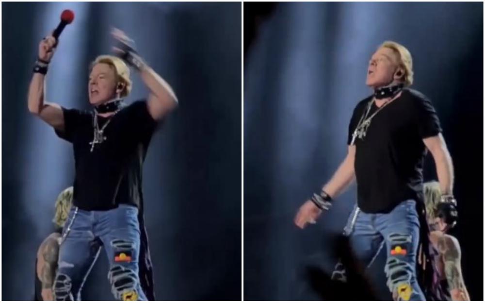Žena bila na koncertu Guns N' Rosesa pa zadobila modrice na licu: Pjevač je pogodio mikrofonom