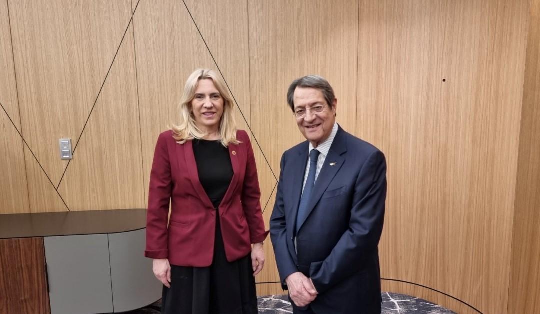 Cvijanović se sastala s predsjednikom Kipra: BiH ima veoma dobre odnose s ovom državom