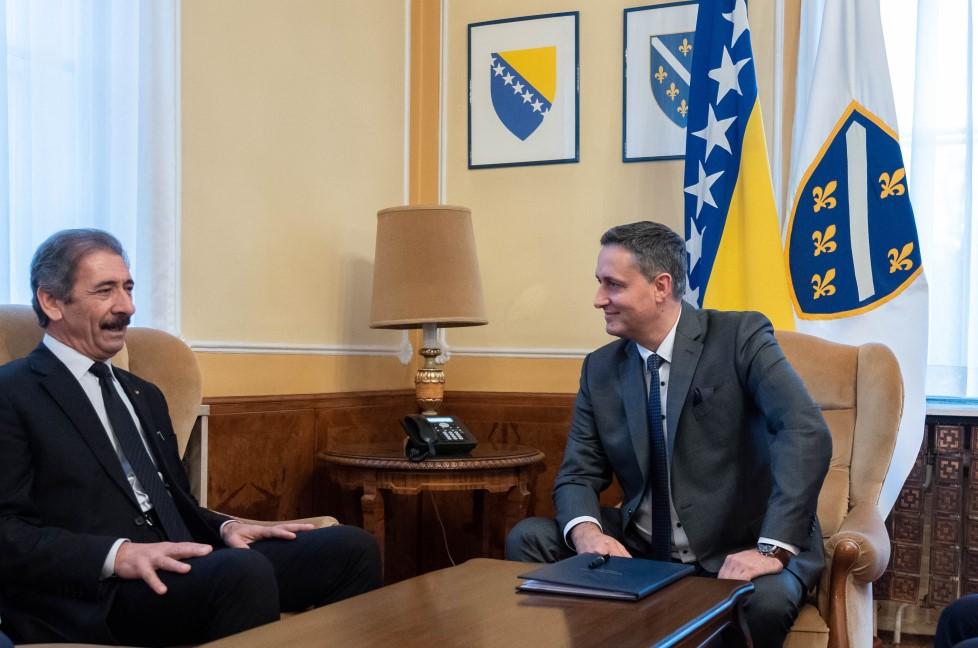 Bećirović se sastao s ambasadorom Palestine u BiH: Razgovarali o stanju palestinsko-izraelskih odnosa