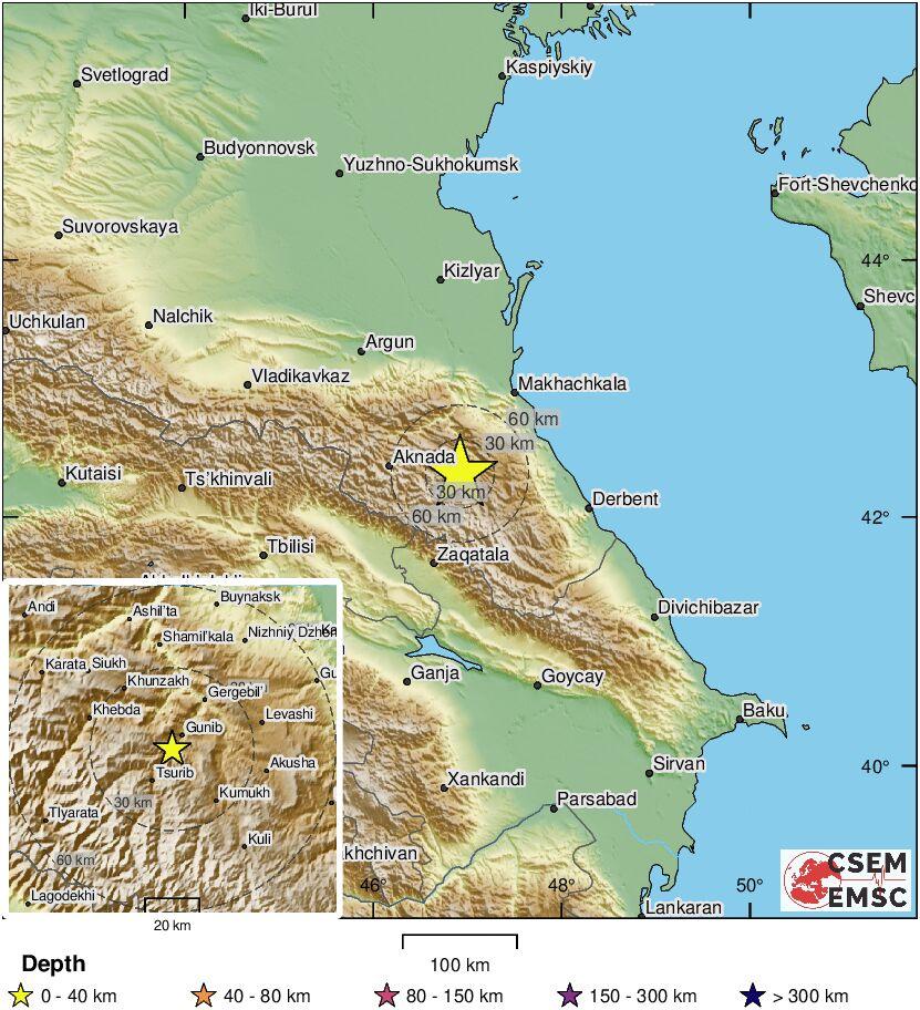 Područje ruskog Kavkaza pogodio zemljotres 5,5 po Rihteru