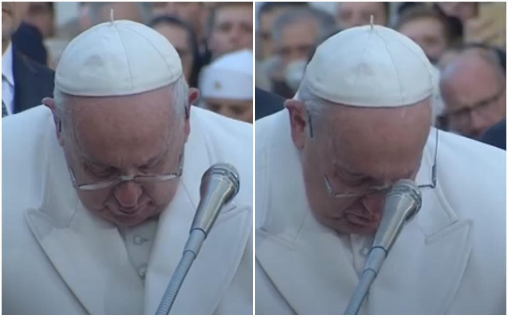 Papa Franjo plakao tokom molitve: Pominjao patnje Ukrajinaca