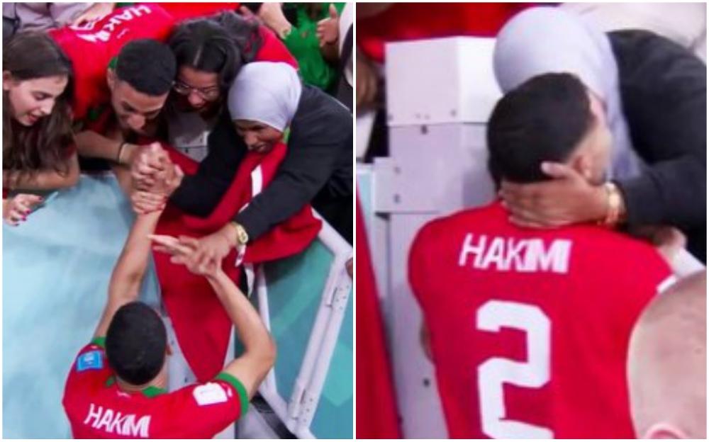 Fotografije oduševile javnost: Marokanci su slavili veliku pobjedu, a Hakimi je otrčao u zagrljaj majci