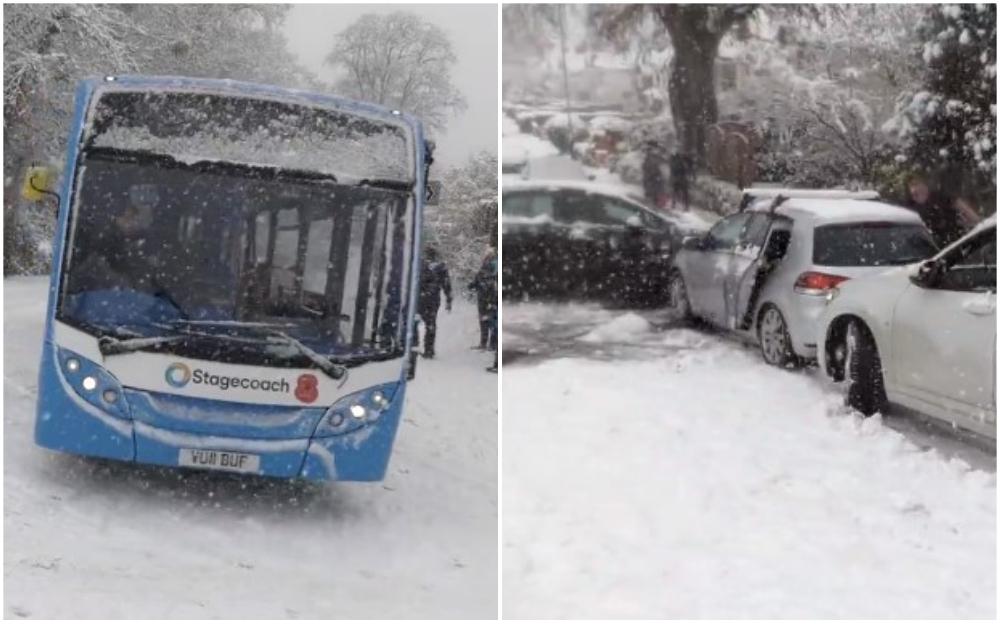 Snijeg izazvao velike probleme u Velikoj Britaniji: Haos na cestama, putnici zaglavljeni na aerodromima