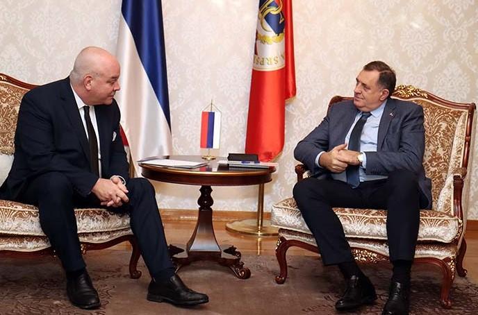Ageler i Dodik tokom razgovora - Avaz