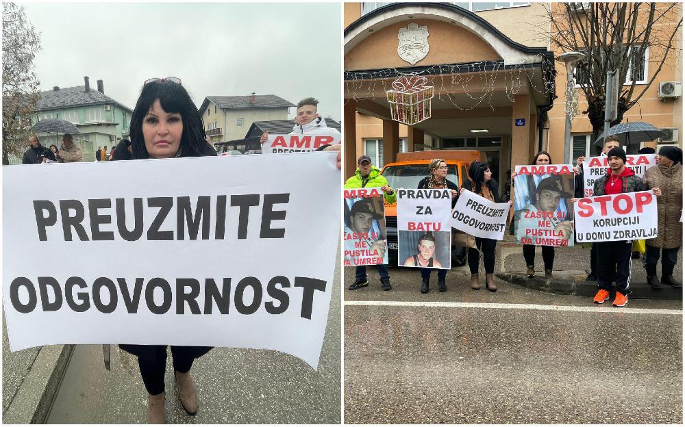 Održani protesti u Velikoj Kladuši zbog preminulog Pajazetovića: Građani traže pravdu