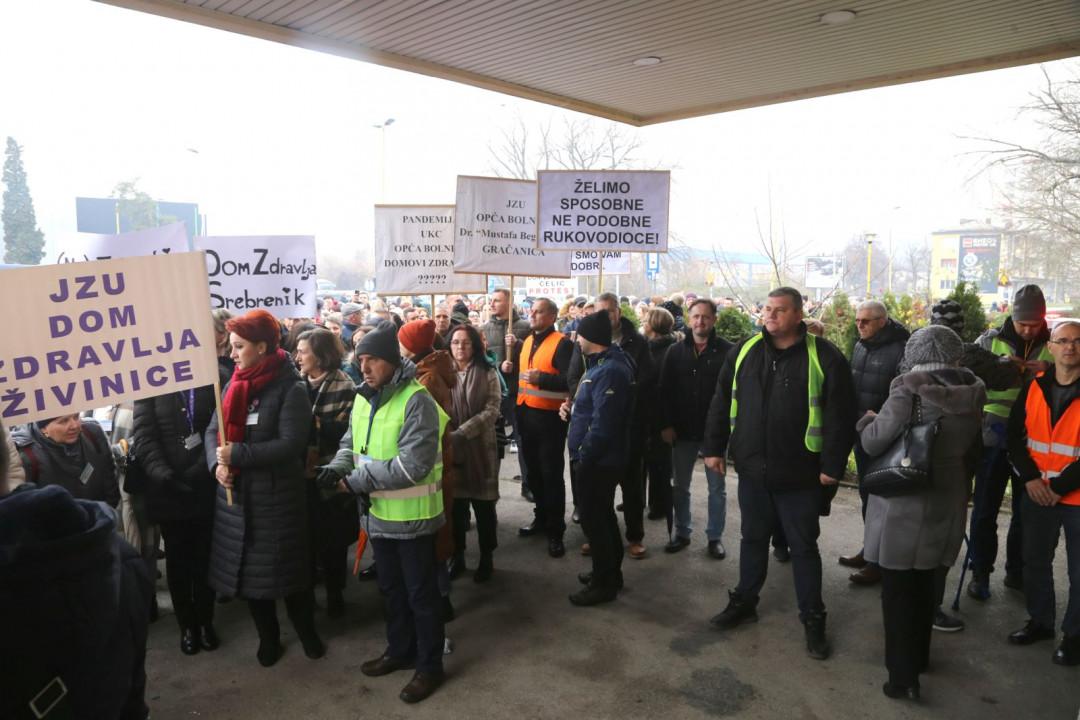 Zdravstveni radnici u Tuzlanskom kantonu 31. decembra idu u generalni štrajk