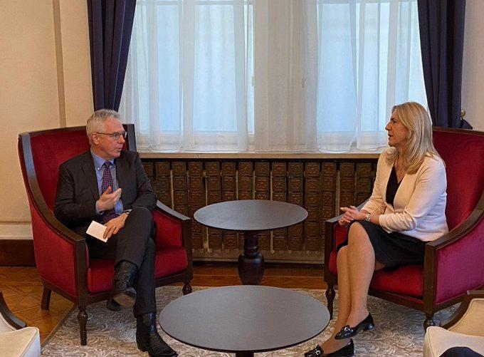 Ambasador Marfi sa Cvijanović: Ponovio podršku SAD-a suverenitetu i teritorijalnom integritetu BiH