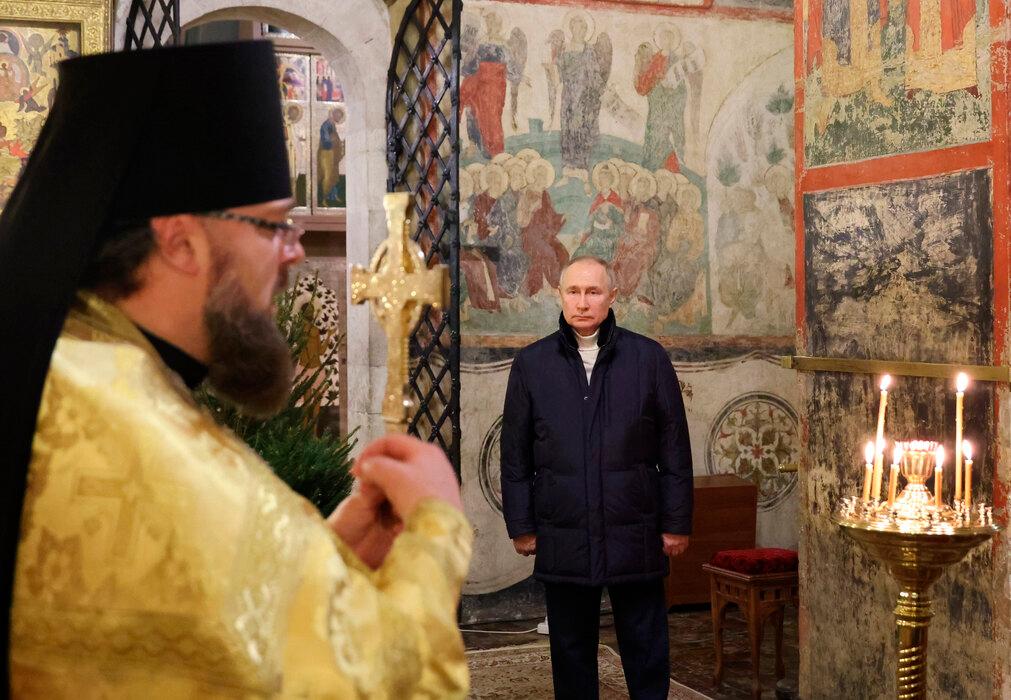 Vladimir Putin u božićnoj čestitki istakao ulogu crkve u podršci borcima u Ukrajini