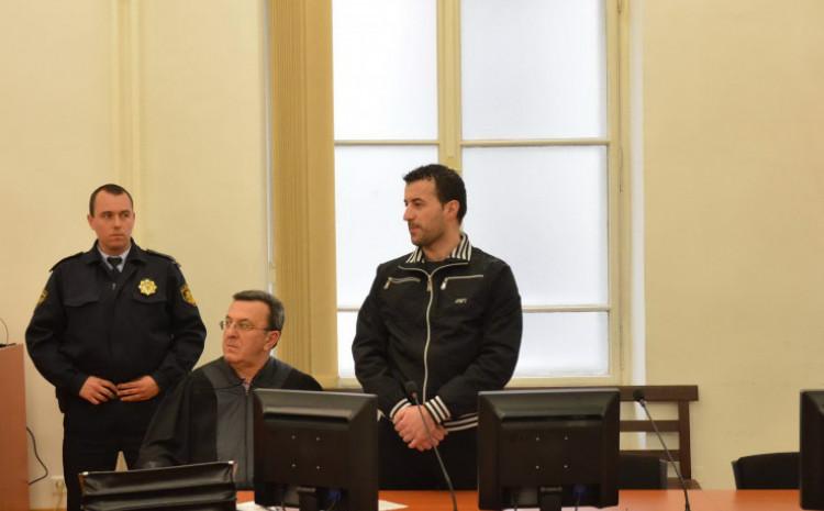 Damir Pejović in the courtroom, 2017. - Avaz