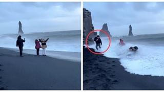 Turisti umalo stradali na jednoj od najopasnijih plaža, tip ih nastavio snimati