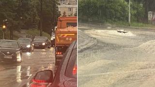 Foto + video / Potop u Sarajevu: Ceste pod vodom, na pojedinim dionicama usporen saobraćaj
