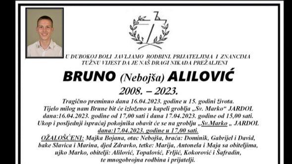 Bruno će biti sahranjen sutra - Avaz