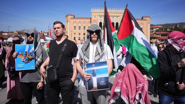Građani Sarajeva pružili podršku palestinskom narodu - Avaz