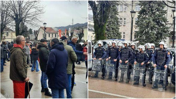 Protesti na Cetinju - Avaz