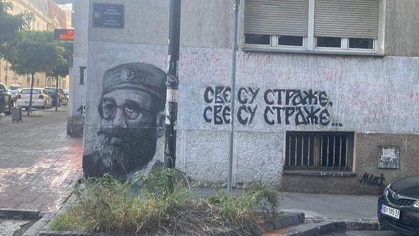 Mural Draže Mihailovića u Beogradu - Avaz