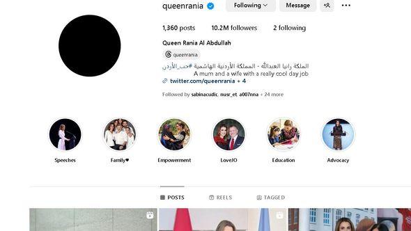 Instagram profil kraljice Ranije - Avaz