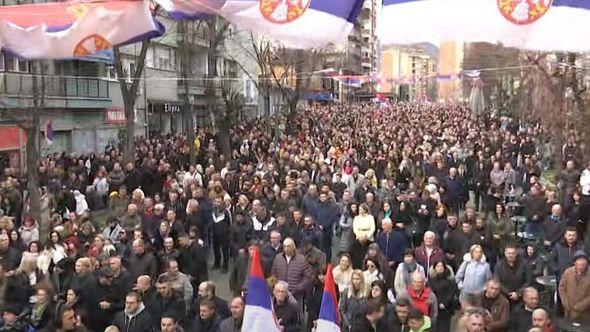 Sa protesta u Sjevernoj Mitrovici - Avaz