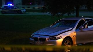 Foto + video / Detalji nesreće u Hrasnom: Vozač BMW-a pokupio pješakinje na trotoaru
