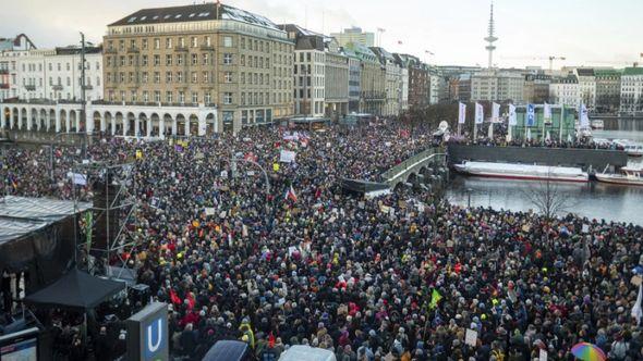 Sa protesta u Hamburgu - Avaz