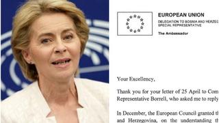 Predsjednica Evropske komisije
Ursula fon der Lejen pisala Bećiroviću: BiH ima priliku da okrene novu stranicu