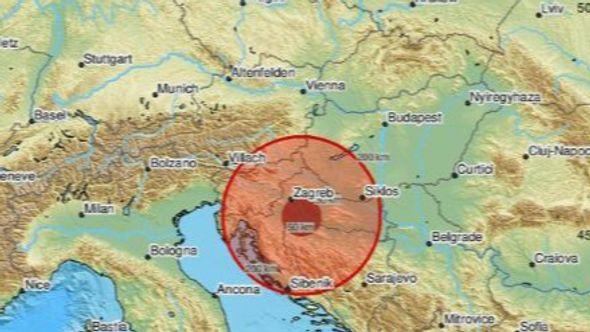 Zemljotres pogodio Hrvatsku  - Avaz