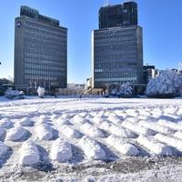 Ljubljana: Ispred parlamenta napravljeni snježni lijesovi protiv rata u Gazi
