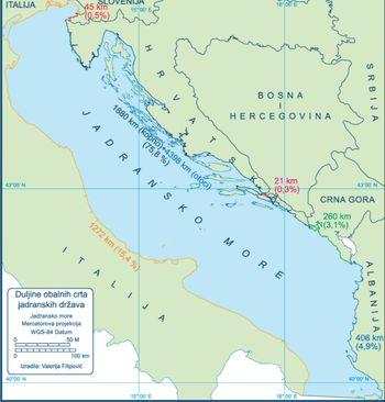 Granice podmorskih prostora jadranskih država  - Avaz