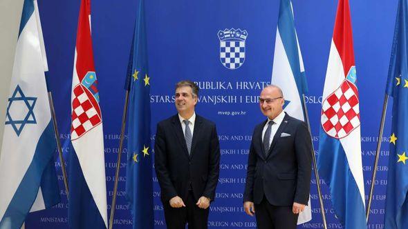 Hrvatski ministar vanjskih poslova Gordan Grlić Radman i šef izraelske diplomacije Eli Cohen  - Avaz
