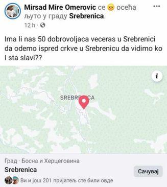 Objava Omerovića na Facebooku - Avaz