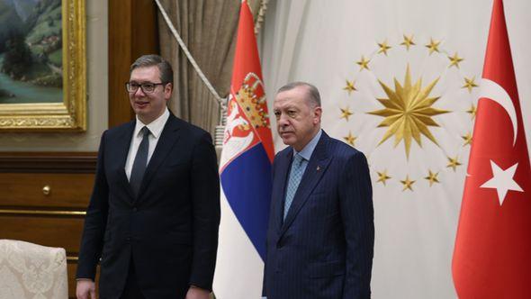 Vučić i Erdoan tokom jednog od ranijih susreta - Avaz