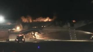 Gori avion u Tokiju, zapalio se prilikom slijetanja