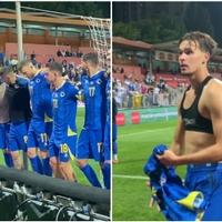 Video / Pogledajte slavlje reprezentativaca nakon pobjede nad Lihtenštajnom: Dedić usrećio mladog navijača