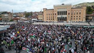 Foto + video / Pogledajte snimke iz zraka sa skupa podrške Palestini
