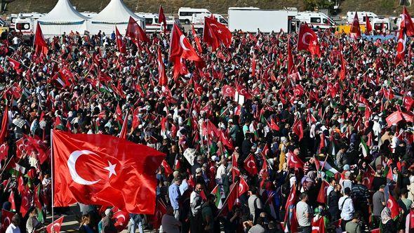 U turskom gradu Istanbulu počeo je Veliki miting za Palestinu - Avaz