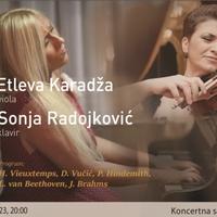 Večeras koncert Etleve Karadža i Sonje Radojković