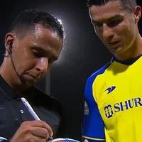 Ronaldo tražio od sudije da mu se potpiše na loptu