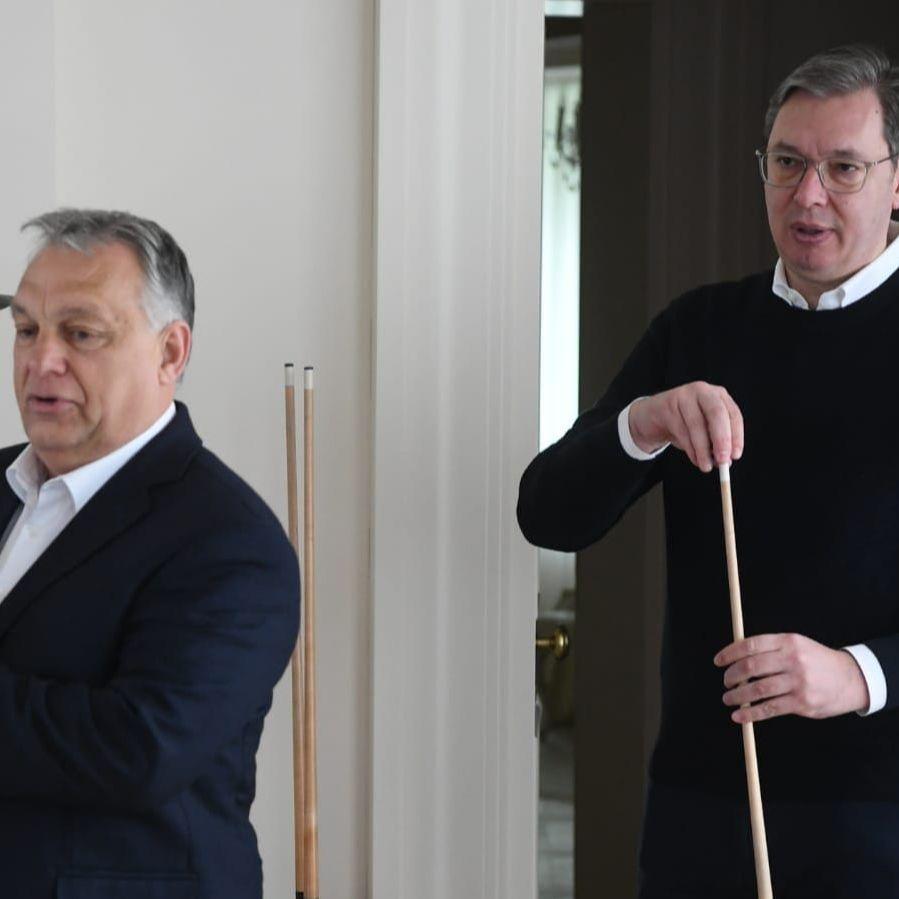 Vučić i Orban nakon sastanka odigrali partiju bilijara