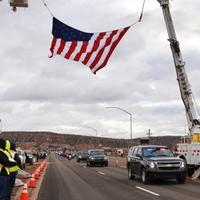 Ex-Navajo president honored in funeral procession, reception