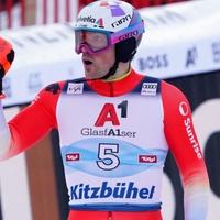 Swiss skier Yule beats Ryding to win slalom in Kitzbuehel