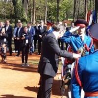 Položen vijenac na grobno polje Topole: Vučić na obilježavanju  "Dana sjećanja" u Jasenovcu