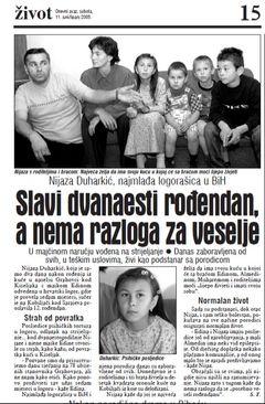 Isječak iz novina „Dnevnog avaza“ iz 2005. godine - Avaz