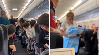 Žena dobila trudove u avionu i porodila se: Ono što su putnici uradili je za svaku pohvalu