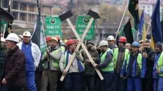 Zenički rudari danas na protestima, nastavljaju štrajk glađu