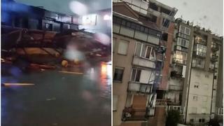 Haos u Srbiji: Ruše se krovovi i padaju kranovi